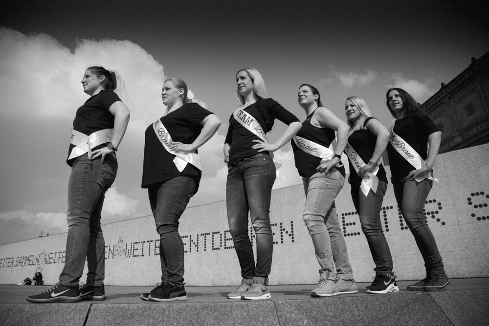 JGA Fotoshooting in der Hamburger City